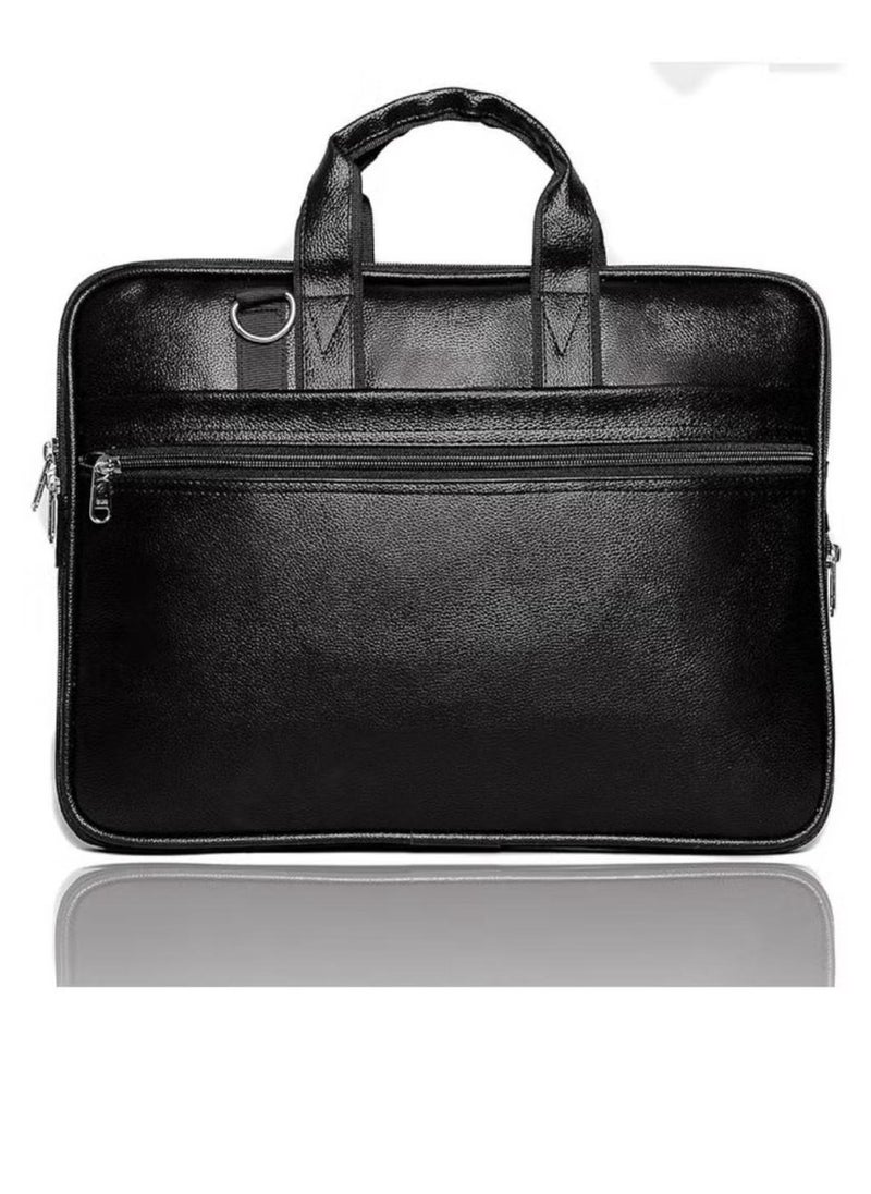 Men’s Synthetic Leather Laptop Messenger Bag – Perfect Blend of Style & Functionality