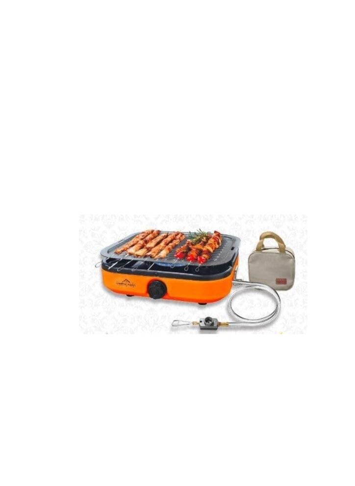 Camping Double Fire Folding Gas Stove-Outdoor Camping Stoves picnic carabiner stove Field gas stove Portable gas range shell stove CM-38550