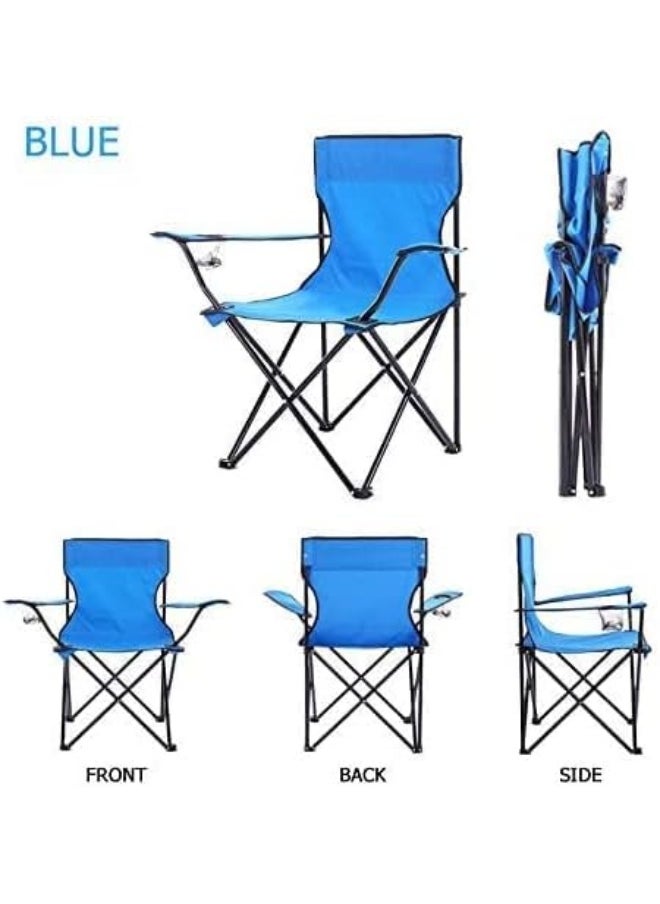 Camping Chair-Foldable Beach Chair-Picnic Chair with Carry Bag for Adult, Lightweight Folding High Back Camping Chair for Outdoor Camping and Beach Travel Chair Picnic, Hiking (Multicolour)