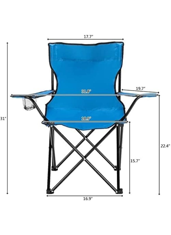 Camping Chair-Foldable Beach Chair-Picnic Chair with Carry Bag for Adult, Lightweight Folding High Back Camping Chair for Outdoor Camping and Beach Travel Chair Picnic, Hiking (Multicolour)