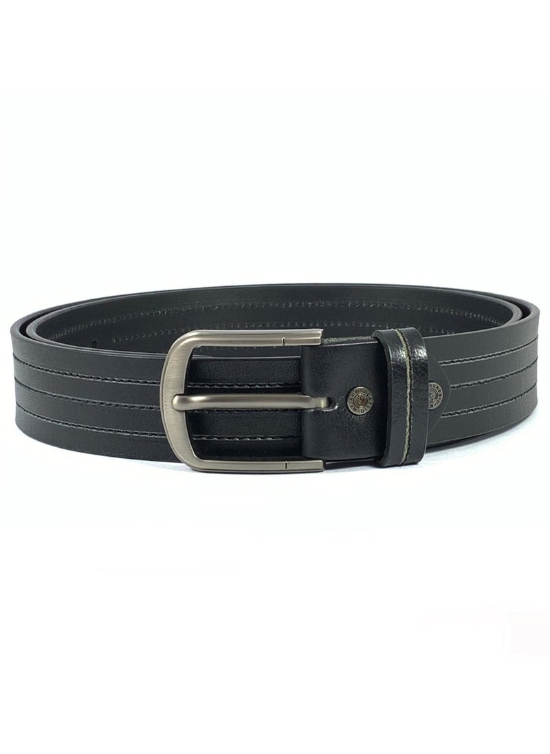 Classic Milano Genuine Leather Belt Men - Semi-Casual Men's Belts & Party Wear Belts for men, Casual Outfits Man Belt, Gifts - Men’s Leather Belt for Men