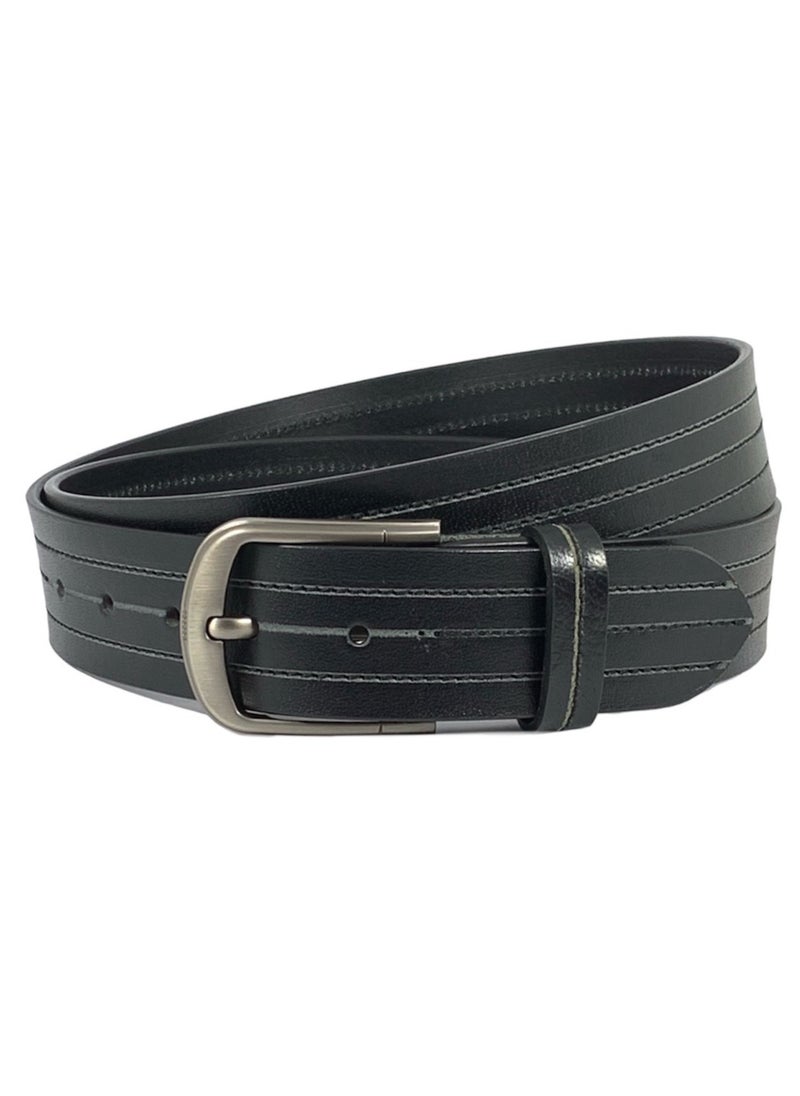 Classic Milano Genuine Leather Belt Men - Semi-Casual Men's Belts & Party Wear Belts for men, Casual Outfits Man Belt, Gifts - Men’s Leather Belt for Men