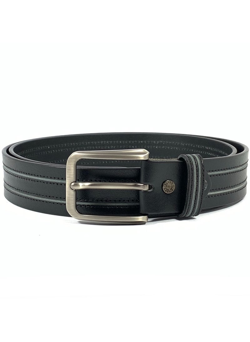 Classic Milano Genuine Leather Belt Men - Semi-Casual Men's Belts & Party Wear Belts for men, Casual Outfits Man Belt, Gifts - Men’s Leather Belt for Men