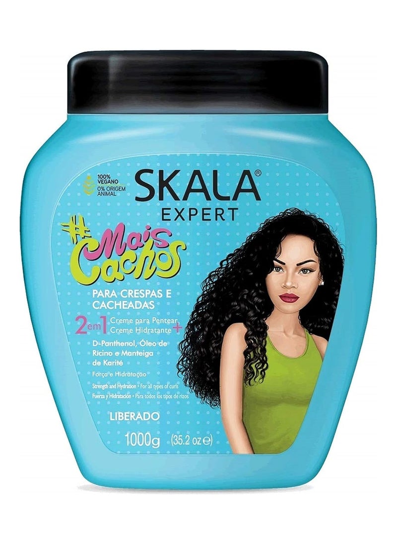 SKALA Expert Mais Cachos - 2 in 1 Conditioning Treatment Cream 35.2 oz Packaging may vary