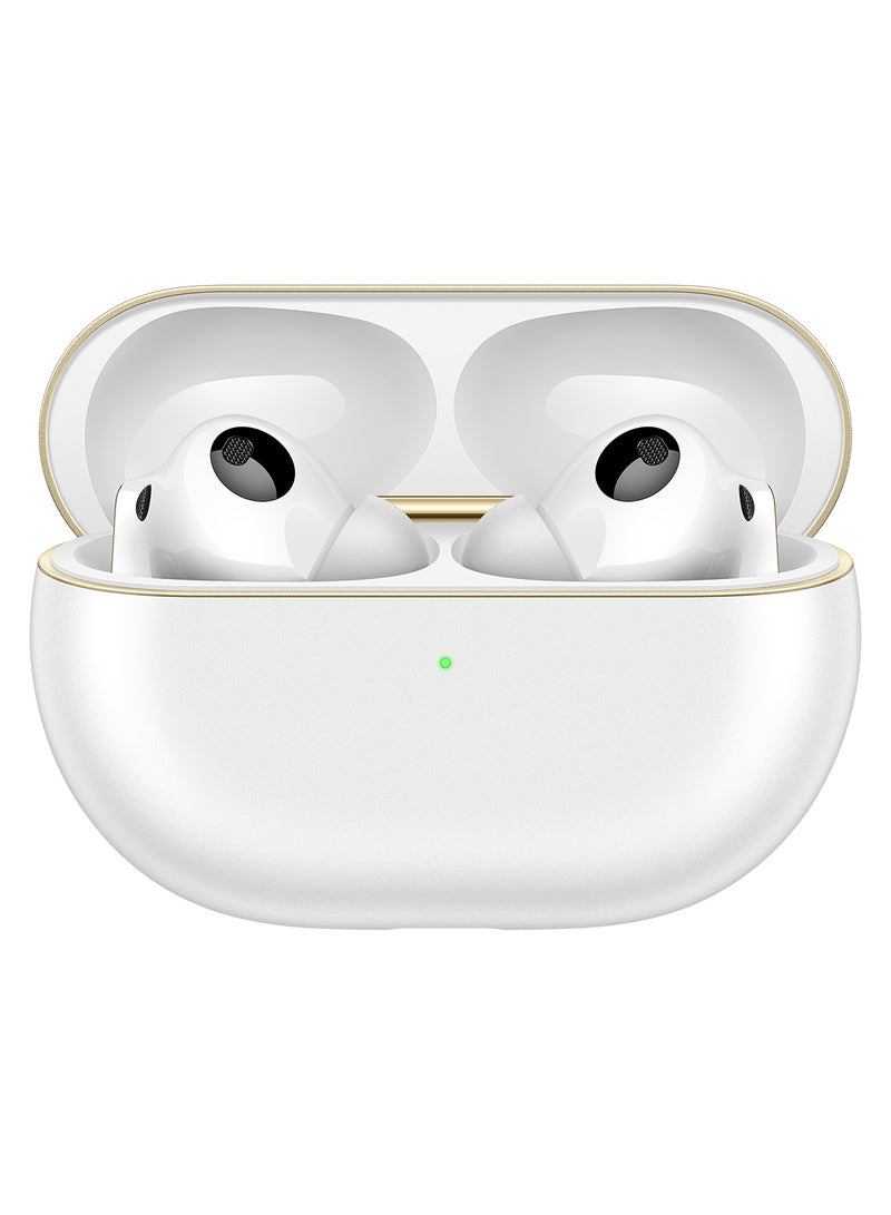 FreeBuds Pro 4, Accept-reject calls with Head Motion Controls, Dual-driver True Sound, Intelligent Dynamic ANC, cmpatible with iOS & Android, AI call-noise-cancellation White