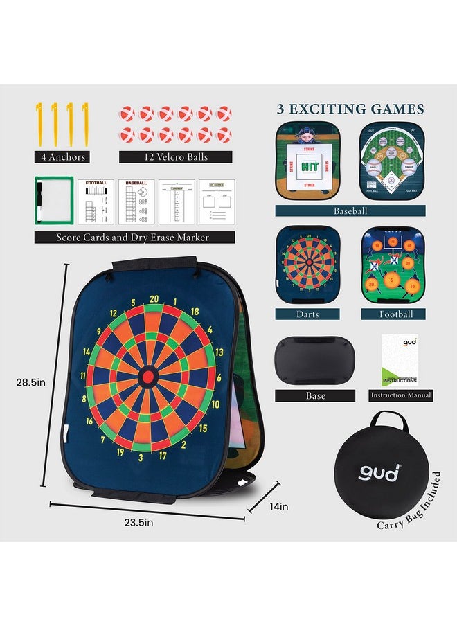 Football, Baseball & Darts Sports Games Toy, Yard Lawn Outdoor & Indoor Birthday Gifts Target Football Toy, Kids Set, Toss Toys, Boys Gifts Year Old Ages