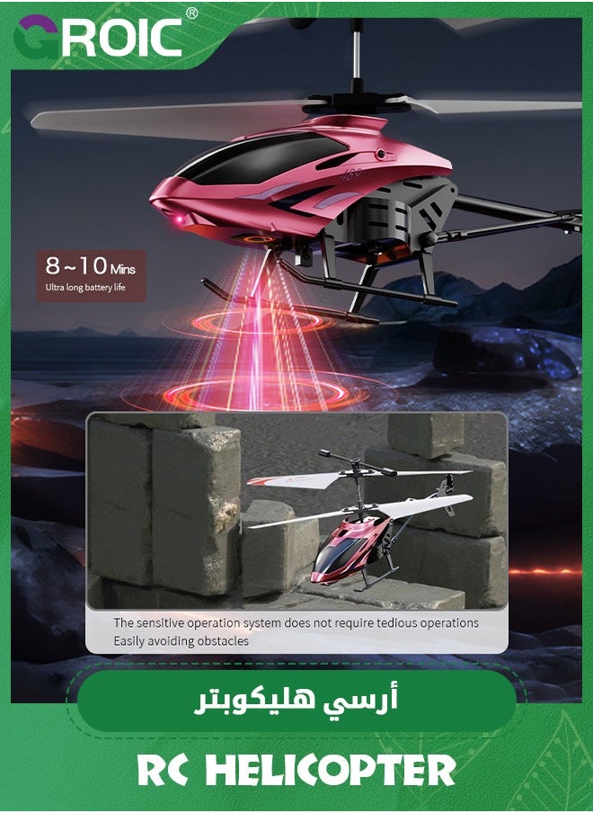 RC Helicopter, Remote Control Helicopter with LED Light and Altitude Hold, One Key Take Off/Landing, Mini Helicopter Remote Helicopter Toys, Flying Helicopter Toy 2.5 GHz, Altitude Hold