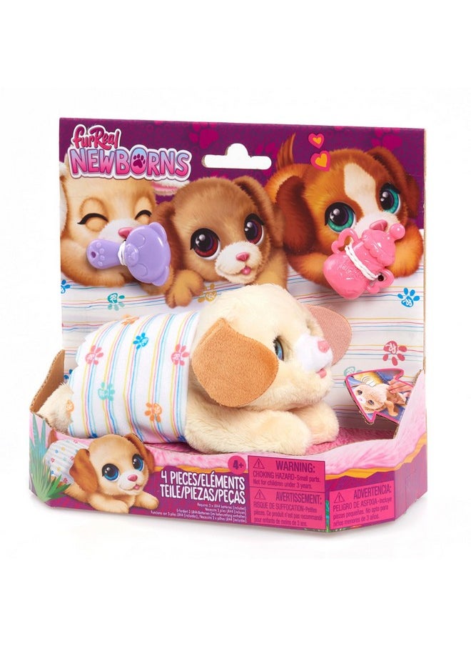 Furreal Newborns Puppy Interactive Pet, Small Plush Puppy With Sounds And Motion, Kids Toys For Ages 4 Up