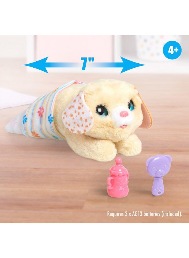 Furreal Newborns Puppy Interactive Pet, Small Plush Puppy With Sounds And Motion, Kids Toys For Ages 4 Up