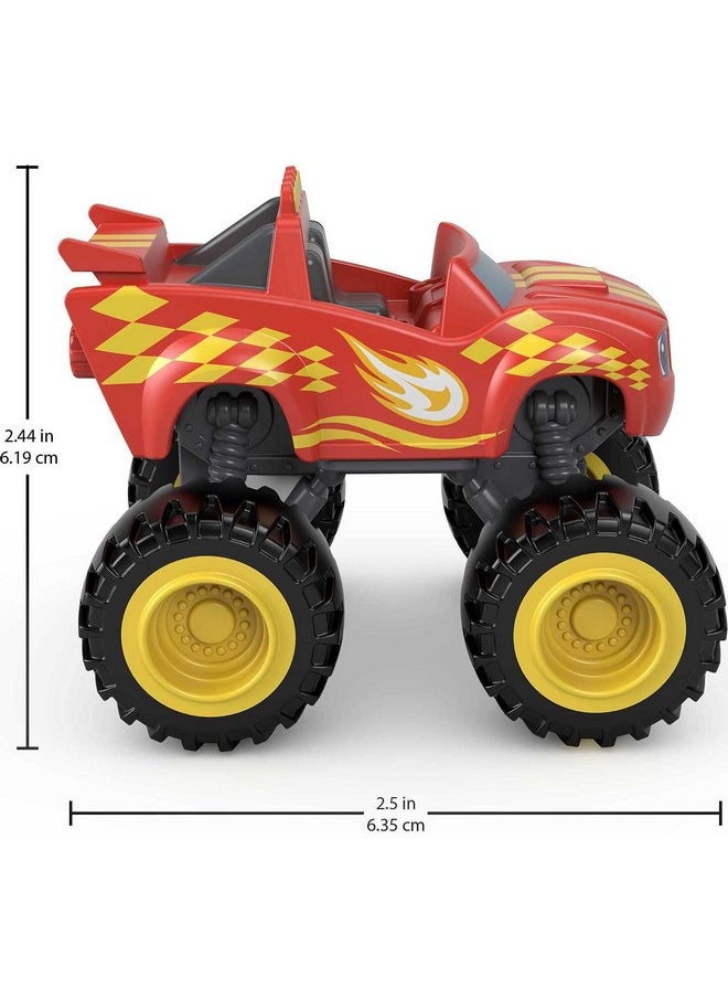 Blaze And The Monster Machines Diecast Toys, Racers 4 Pack Of Push-Along Metal Vehicles For Pretend Play Preschool Kids Ages 3+ Years (Amazon Exclusive)