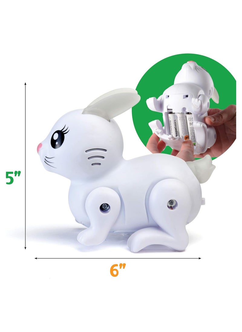 Walking Jumping Sound Cute Moving Rabbit Toy for Kids Plastic