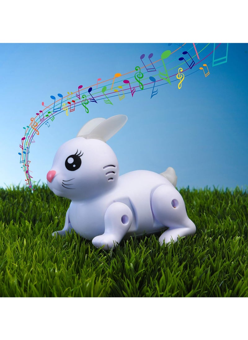 Walking Jumping Sound Cute Moving Rabbit Toy for Kids Plastic