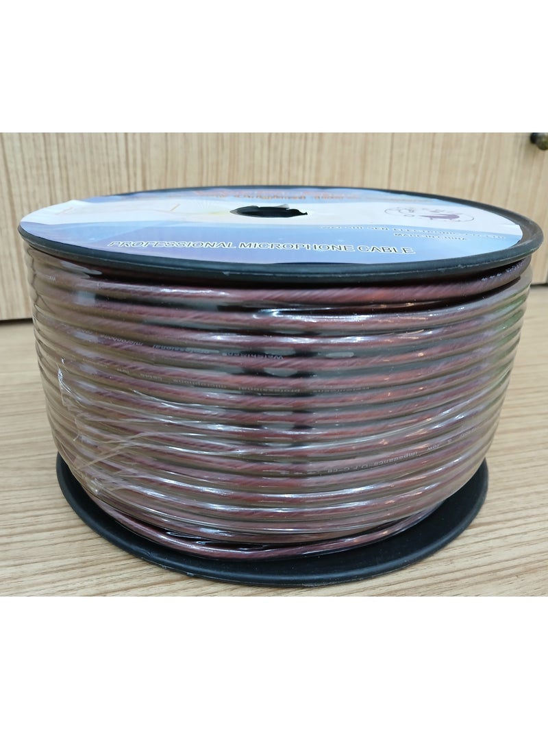 Professional Microphone Cable #144 (80meter) Maroon, Low Capacity & Impedance with Oxygen-Free Copper (O.F.C)