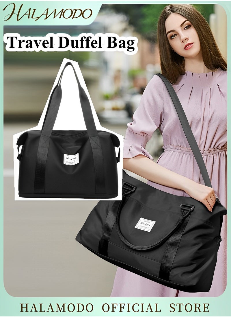 Travel Duffel Bag Sports Tote Gym Bag Shoulder Weekender Overnight Bag Large Capacity Carry On Duffel Bag with Dry and Wet Separation