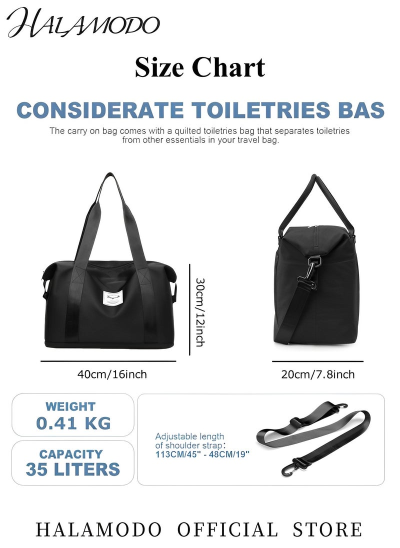 Travel Duffel Bag Sports Tote Gym Bag Shoulder Weekender Overnight Bag Large Capacity Carry On Duffel Bag with Dry and Wet Separation