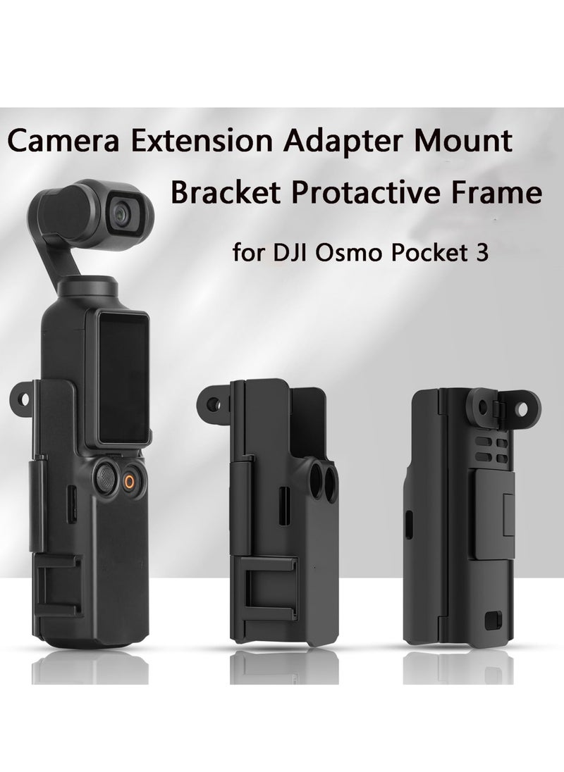 Camera Mount Stand Extension Adapter for DJI Osmo Pocket 3 Case Holder  Protective Cage Cold Shoe Light Microphone Tripod Mount Bracket Holder Backpack Clip Bike Clamp Handle Frame Accessories for Osmo Pocket 3