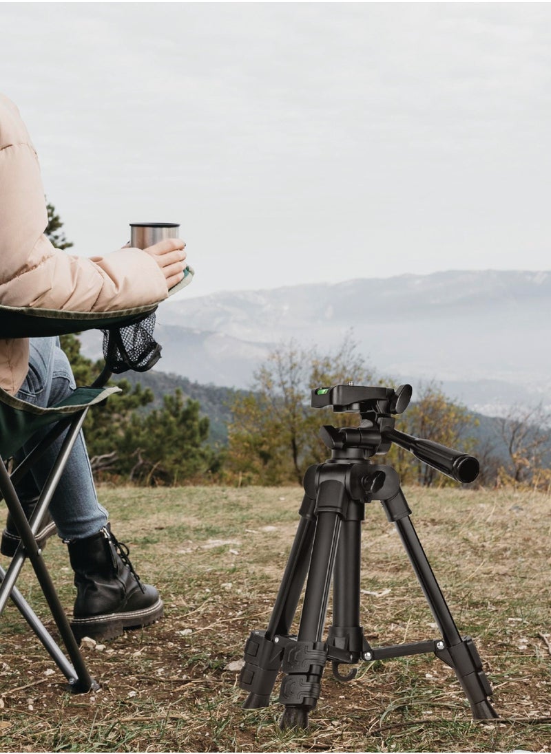 GTP-50 Tripod-Professional Aluminum / Photography/ Videography/ Live streaming / Phone Holder 95-58 mm/ 1/4