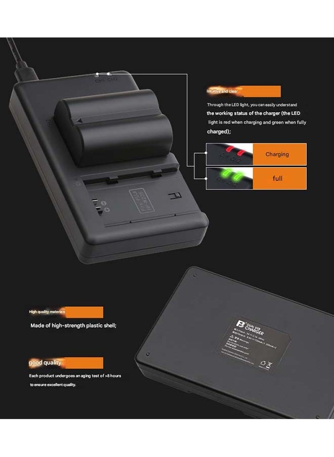 NP-W235 Battery Charger for Fujifilm X-T4 Mirrorless Camera and GFX 50S II with Built-in Safety Integrated Circuit and 7-fold Protection, Compatible with Original and Brand Batteries