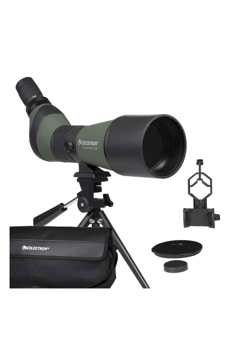 Celestron LandScout 20-60x80 spotting Scope with Tripod , Smart Phone Adapter
