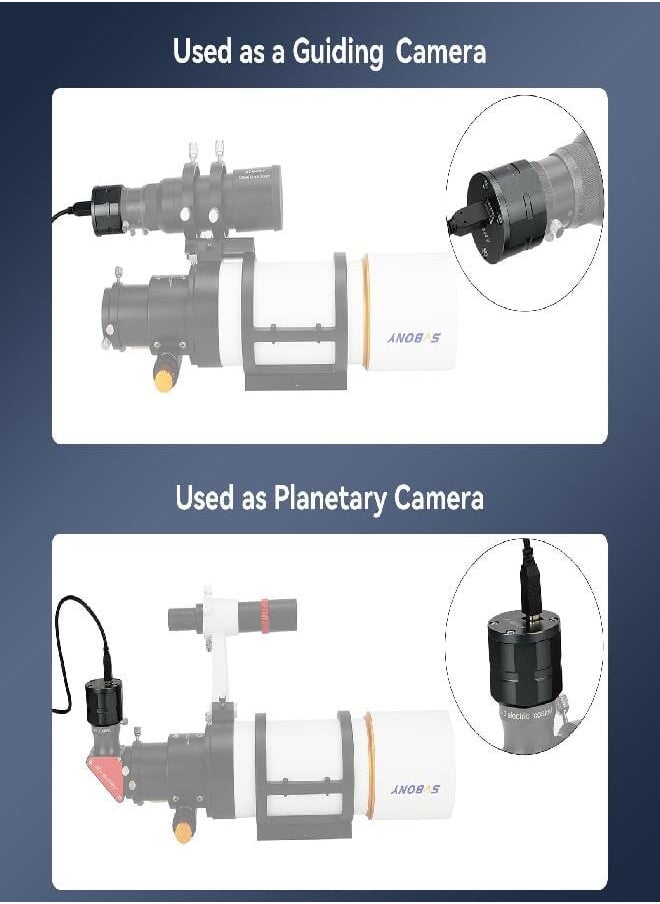 SV305 Telescope Camera, 2MP Astronomy Camera, 1.25 inch Planetary Camera for Photography, Suitable for Beginners in Astrophotography