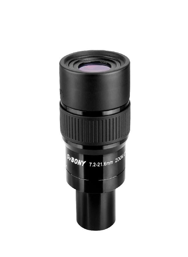 SV191 Zoom Eyepiece for Telescope, 7.2-21.6mm Zoom Lens, Compatible with Telescopes That Accept 1.25 Inches Eyepieces