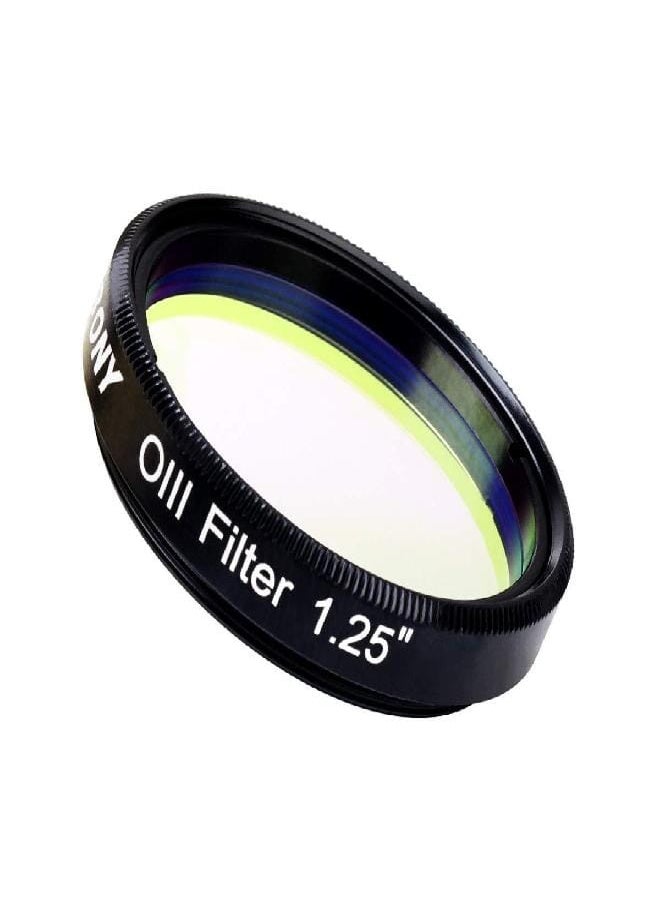 SV115 Telescope Filter O-III Filter Narrowband Cuts Light Pollution Filter for Astronomy Telescope (1.25 inch)