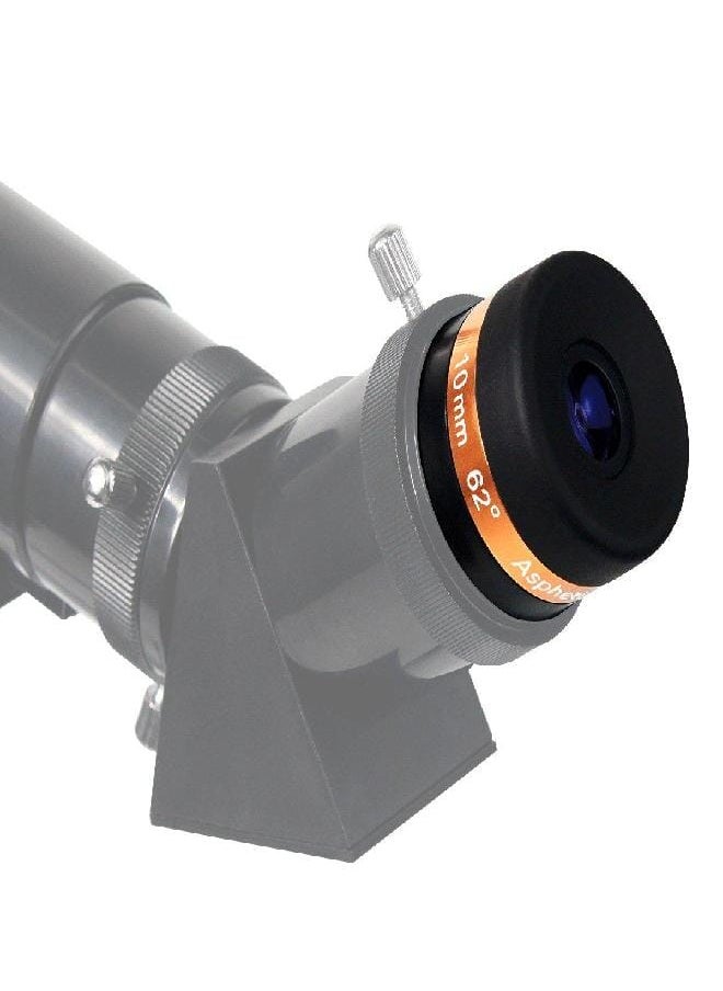 Telescope Lens 10mm Eyepieces Wide Angle 62 Degree Aspheric Eyepiece Fully Coated Telescope Accessory Suitable for 1.25 inches Astronomic Telescopes