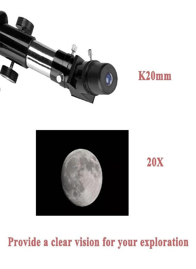 Telescope for Adults, Easy to Use, 60mm Aperture Astronomy Telescopes, Multi-Coated Optics Portable Refractor Telescope, Ideal Gift for Beginners