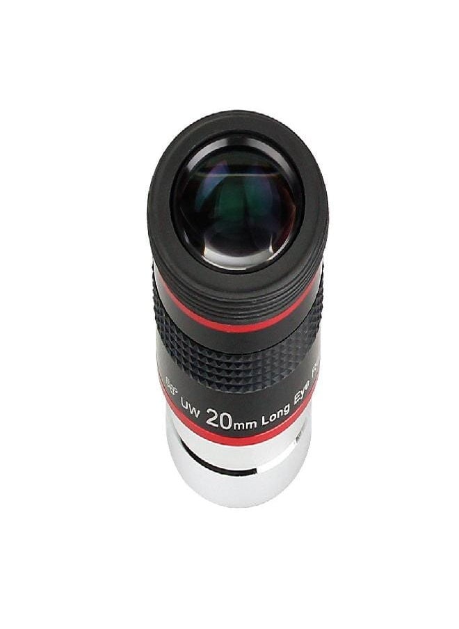 Telescope Eyepiece 1.25 inches Telescope Accessory 68 Degree Ultra Wide Angle Astronomy Gifts (20mm)