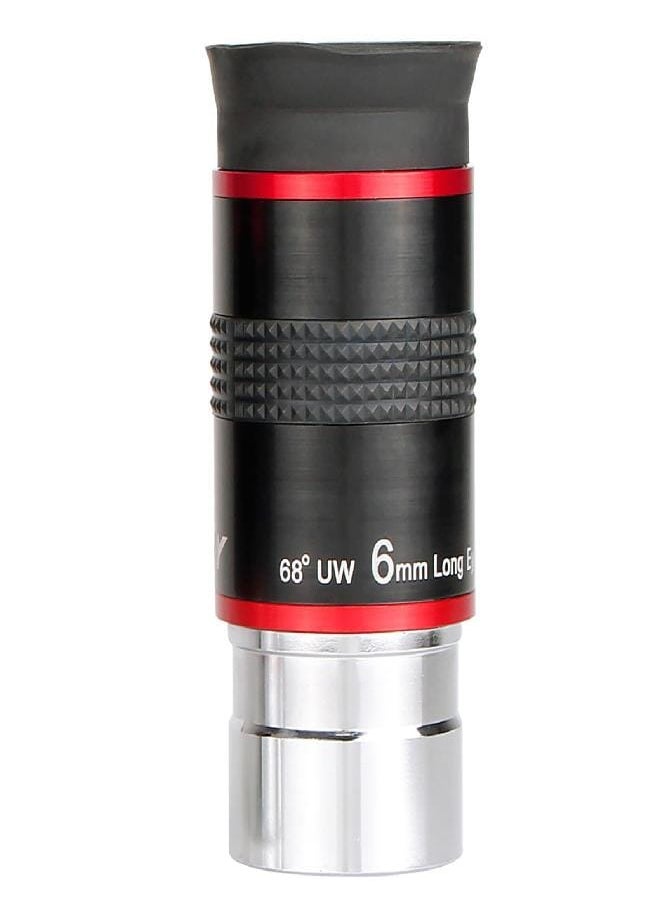 Telescope Eyepiece, 68 Degree Ultra Wide Angle Eyepiece 6mm, High Definition Fully Coated Telescope Accessories for Planetary Observation