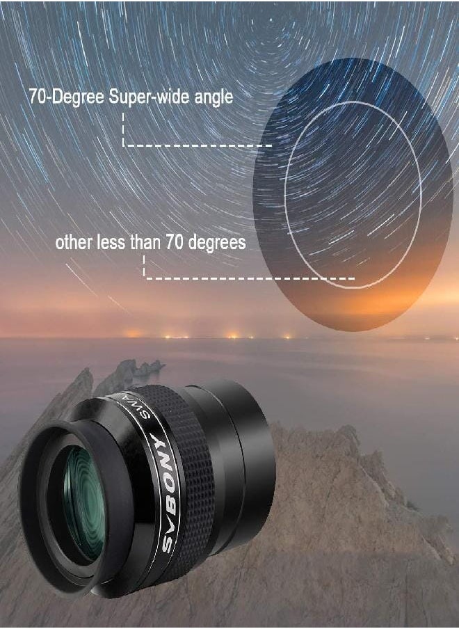 SV154 Telescope Eyepiece 2 inch Super Wide Angle Eyepiece 70 Degree 26mm Telescope Accessory SWA Eyepiece for Astronomy Telescope (2 in)