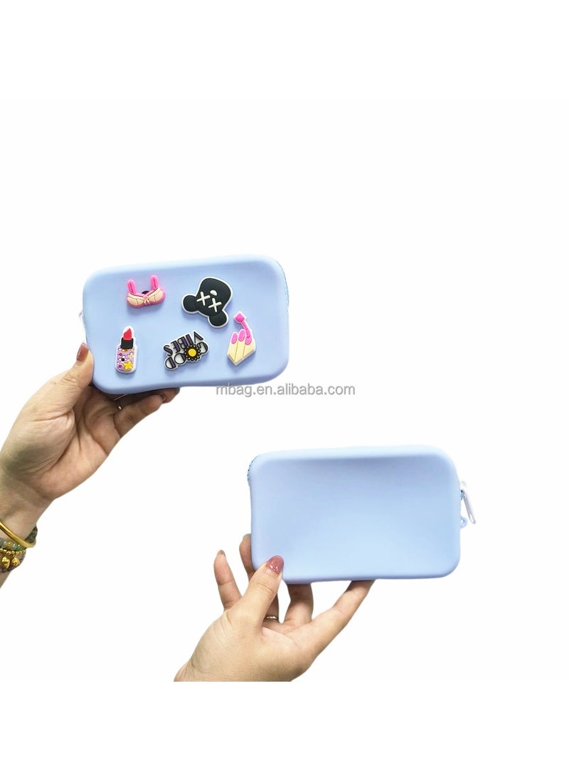 Silicone Coin Purse Change Cash Bag Small Purse Wallets Multi functional Mini Cosmetic Makeup Bags