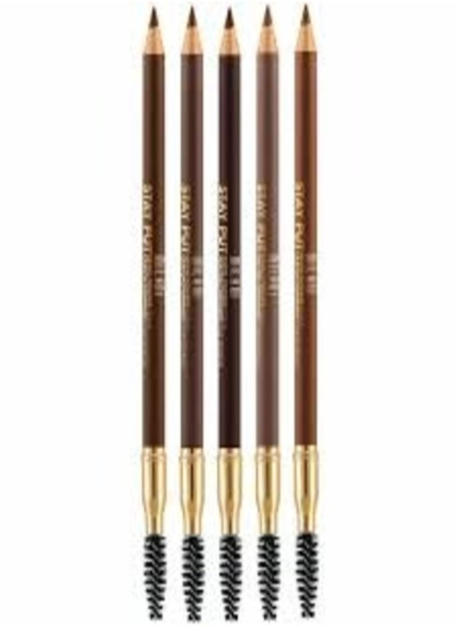 MILANI Stay Put Brow Pomade Pencil for Perfect Brows - Medium Brown #03, 0.28g