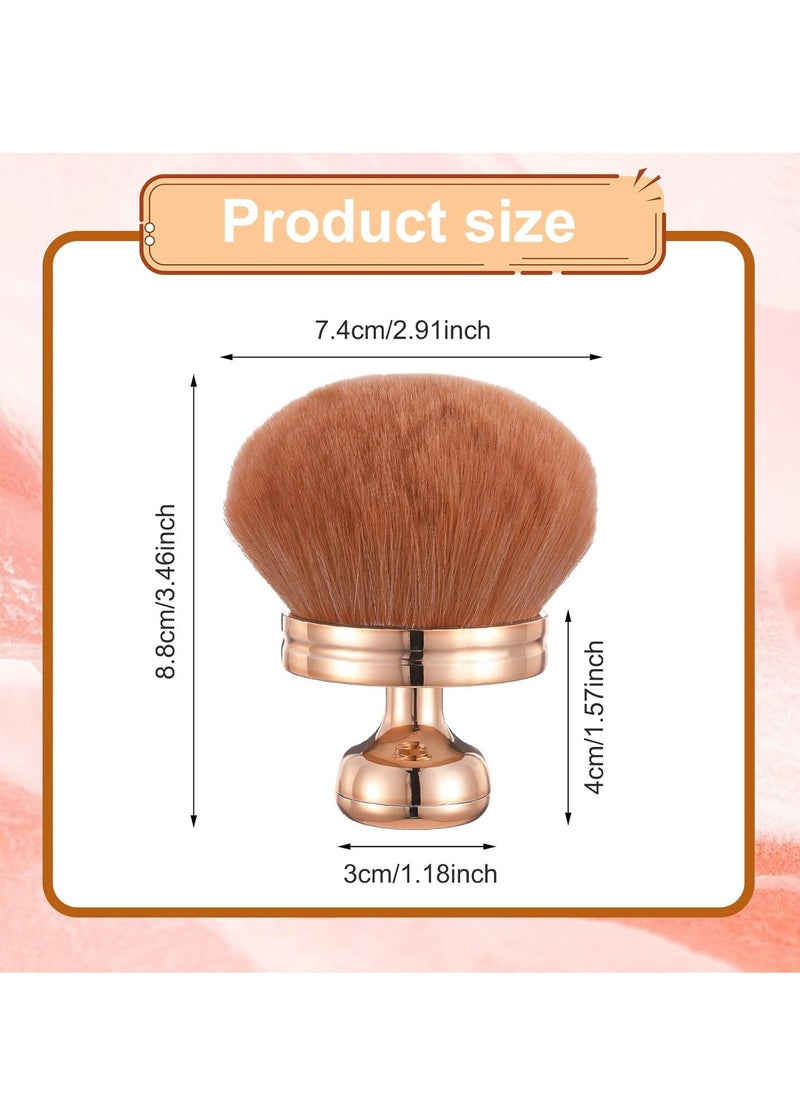 2PCS Extra Large Body Makeup Brush Self Tanning Blend Brush Soft Wide-headed Kabuki Brush Bronzer Streak Free Applicator for Face Body Leg Powder Foundation Blusher