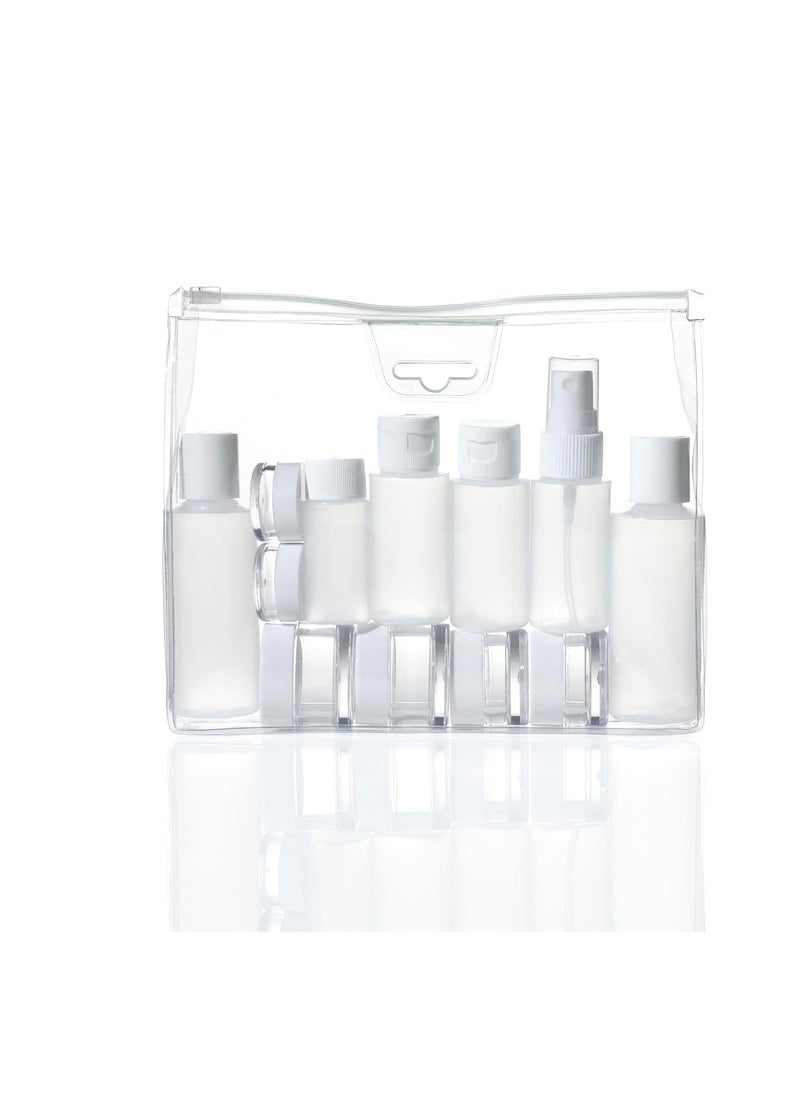 Conair Travel Sized Toiletries, TSA Approved Travel Bottles, Travel Sized Bottles by Travel Smart, 13 Piece Set
