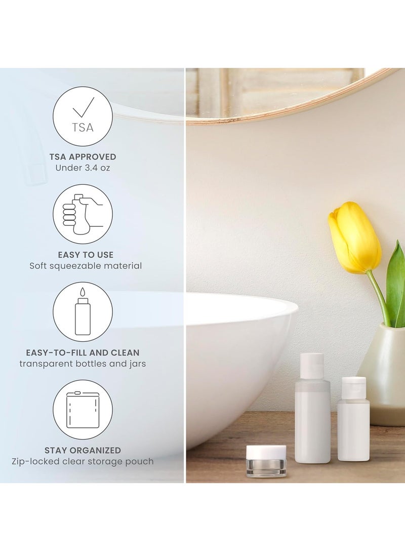 Conair Travel Sized Toiletries, TSA Approved Travel Bottles, Travel Sized Bottles by Travel Smart, 13 Piece Set