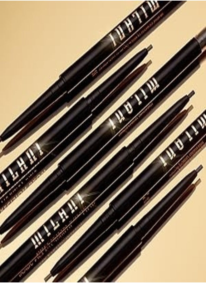 Milani Stay Put Precision Brow Pencil in Ebony 160 – Waterproof, Ultra-Fine Tip for Precise Application, Long-Lasting Smudge-Proof Brow Enhancer