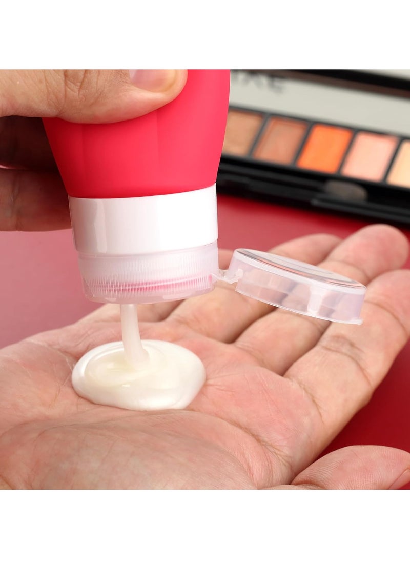 Gemice 16 Pack Travel Size Bottles, TSA Approved Leakproof Travel Containers for Toiletries, Silicone Refillable Travel Essentials Accessories with Travel Bag for Shampoo Conditioner