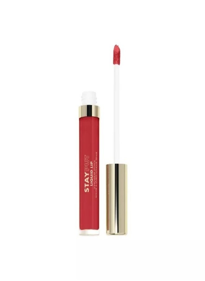 Milani Stay Put Liquid Longwear Lipstick 170 - Unhinged: Bold, Smudge-Proof Matte Lip Color with Intense Pigmentation and 16-Hour Wear