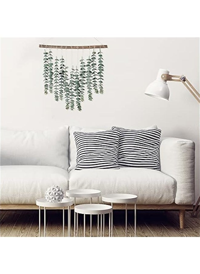 Artificial Eucalyptus Wall Hanging - Faux Greenery Vine for Boho Wall Decor in Home, Office, Apartment, Bathroom, Bedroom, Kitchen, Farmhouse, Living Room