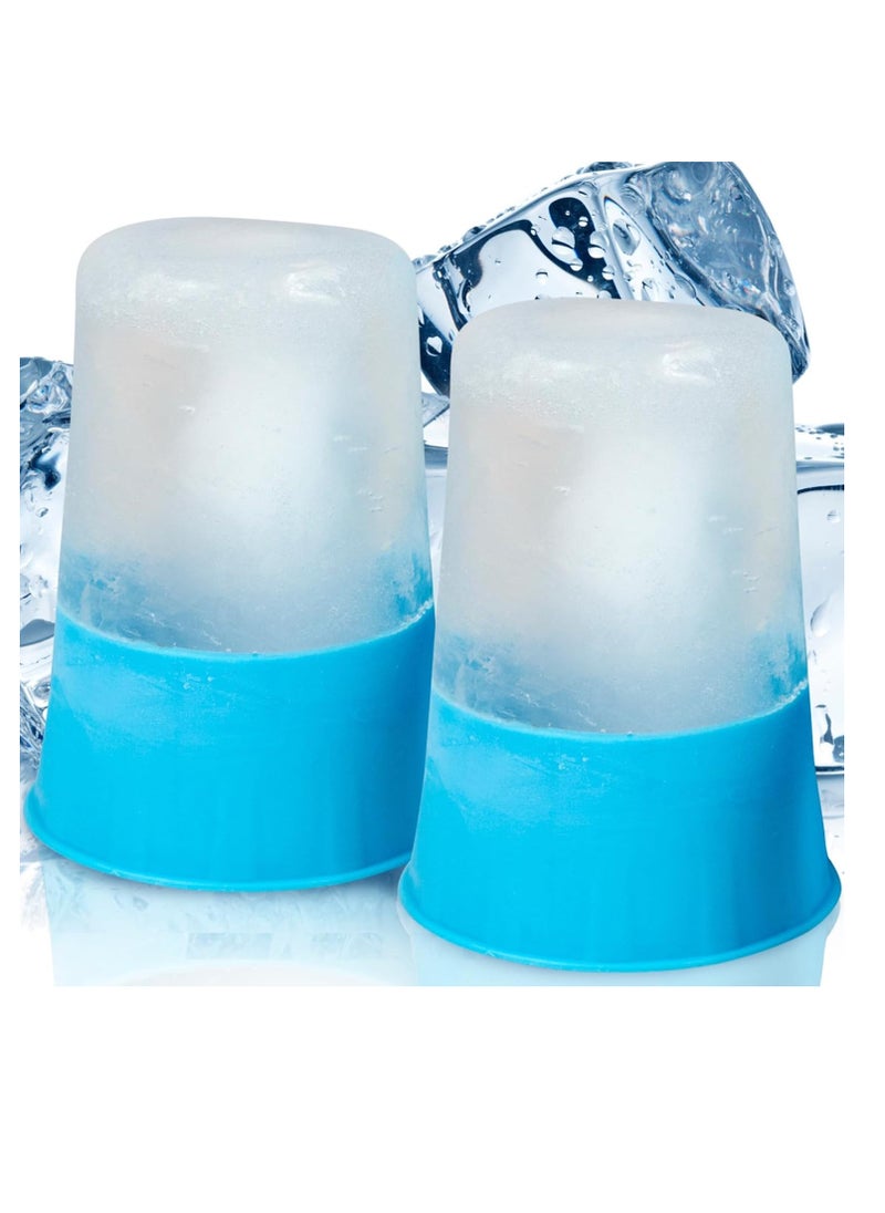 Arctic Flex Ice Cups Cube Roller for Face (2 Pack), Portable Ice Stick for Face, Ice Face Mold Face Icing Tool, Silicone Ice Massager for Face Skin Care, Ice Holder Reduce Puffiness & Enhance Beauty