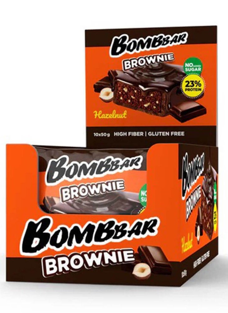 Bombbar Brownie 10×50g Hazelnut