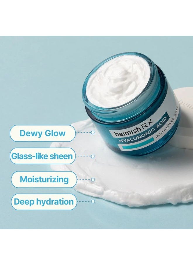RX Hyaluronic Acid Rich Whipped Cream 50ml, Korean Skincare, Intense Hydrating and Nourishing