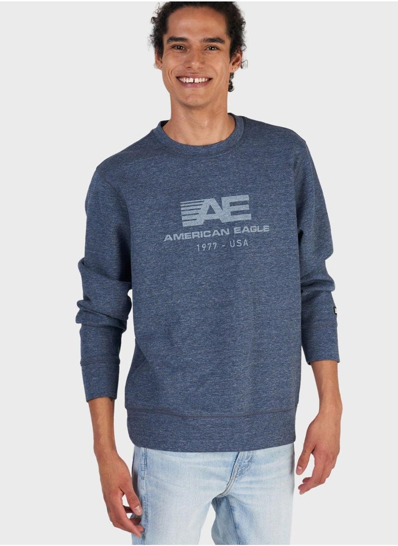 Logo Crew Neck Sweatshirt