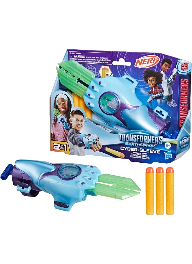 Transformers EarthSpark Cyber-Sleeve Battle Blaster Role Play Toy