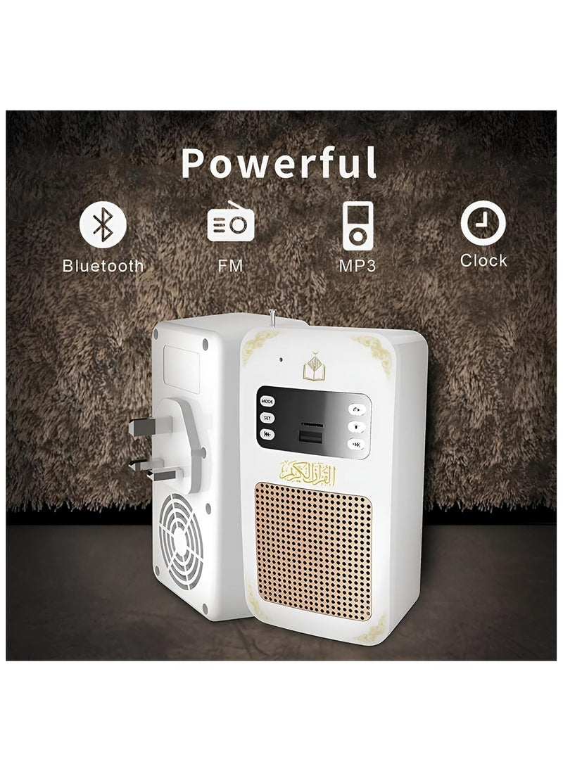 Smart Wall Plug Quran Speaker With Remote Bluetooth/LED light/Radio/Usb & SD