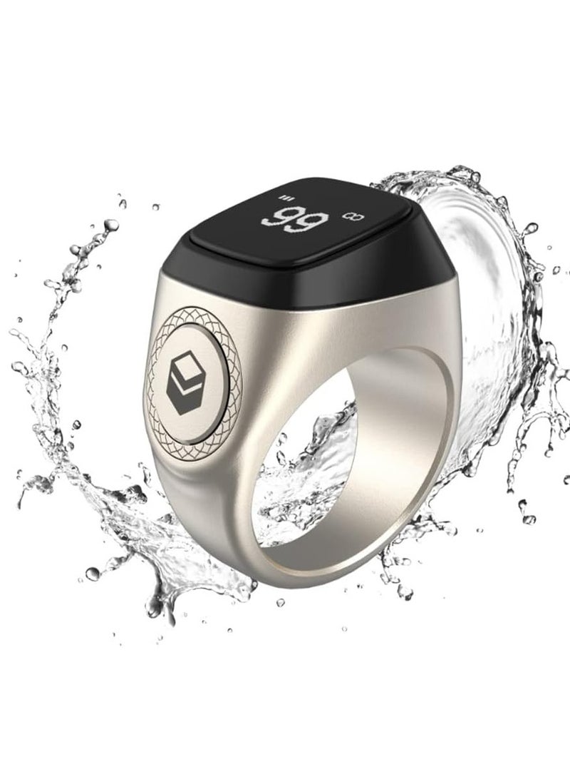 Smart Tasbih Zikr Ring, Muslim Prayer, Prayer timing reminder, OLED display Tasbih Counter, Smart ,Aluminium Ring