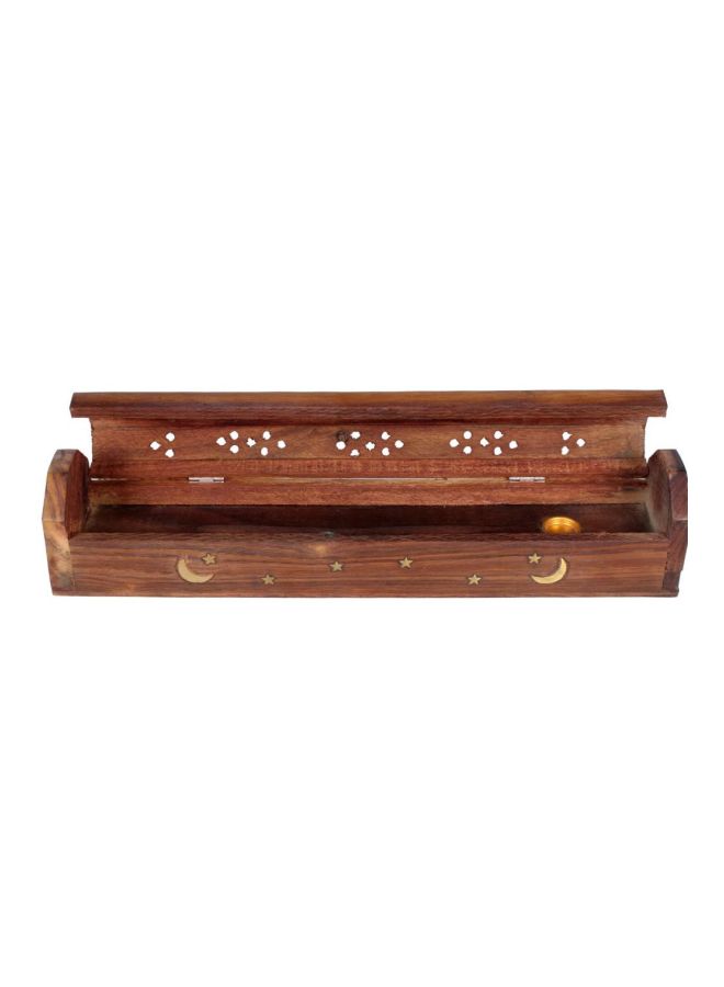 Wooden Incense Censer Brown 35cm