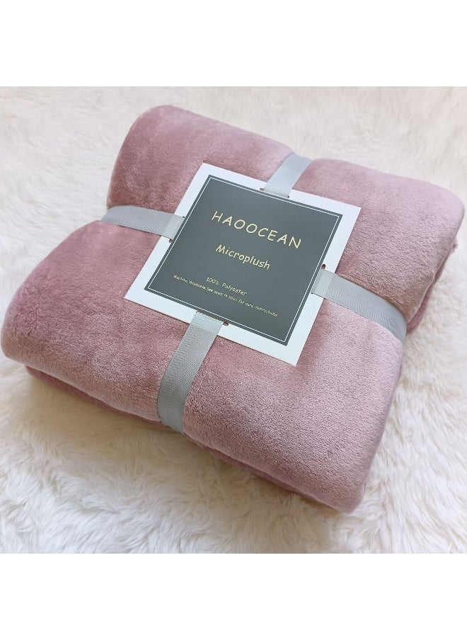 Soft and Comfortable Coral Fleece Sofa Cover Blanket for Nap