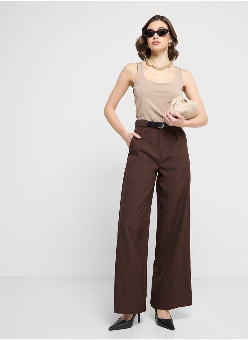 Tailored Straight Fit Pants